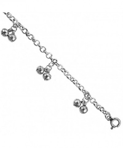 Sterling Silver Double Jingle Anklet