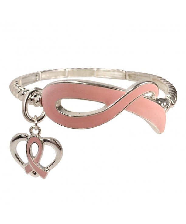 Breast Cancer Awareness Stretch Bracelet