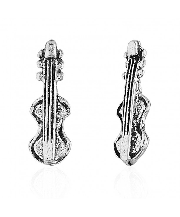 Childrens Sterling Silver Musician Earrings