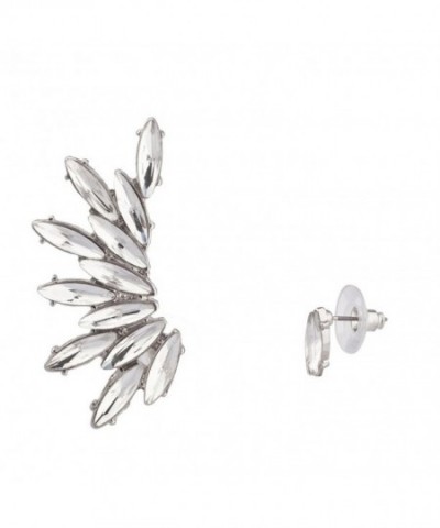 Lux Accessories Crystal Teardrop Earring