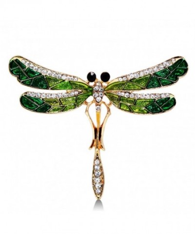 Vintage Drangonfly Brooches Rhinestone Accessories