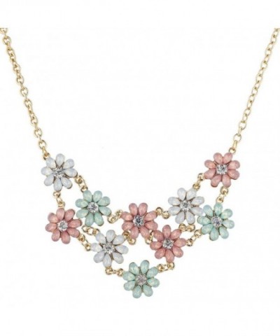 Lux Accessories Rhinestone Statement Necklace