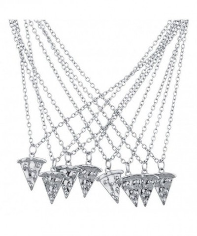 Lux Accessories Silvertone Friends Necklace