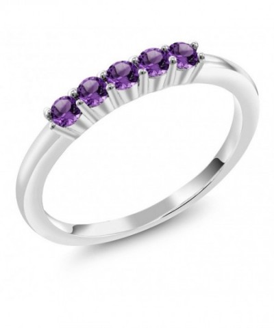 Amethyst Sterling Stone Anniversary Wedding