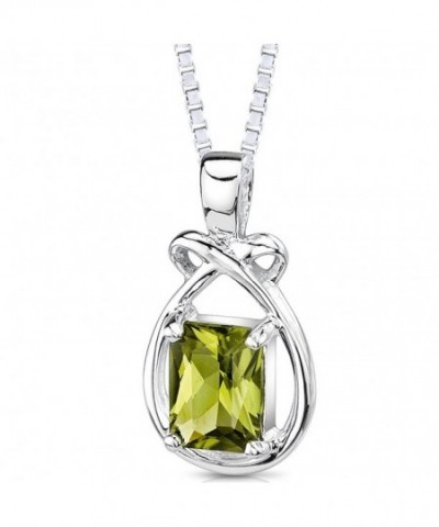 Genuine Emerald Peridot Sterling Necklace