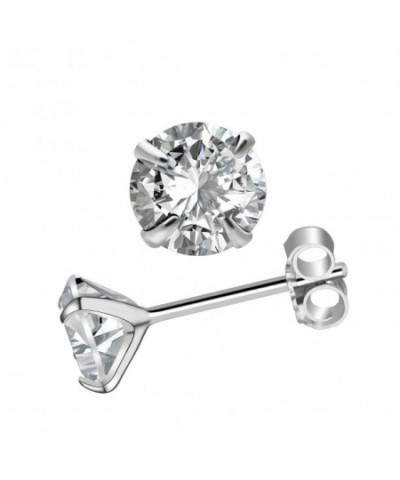 Whitegold Brilliant Simulated Diamond Earrings