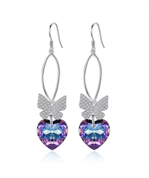 EVER FAITH Sterling Butterfly Swarovski