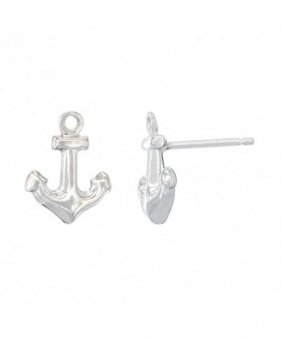 Sterling Silver Tiny Anchor Earrings