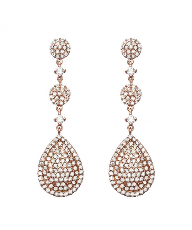 SELOVO Teardrop Luxury Earrings Zirconia