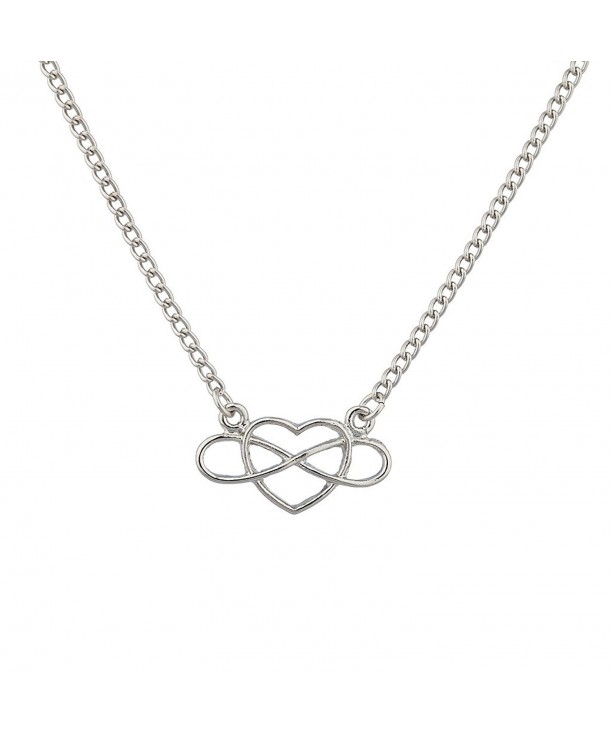 Lux Accessories Infinity Pendant Necklace