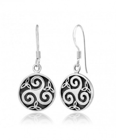 Stelring Silver Trinity Triskelion Earrings