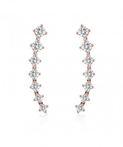 EVER SHINE Climbers Earrings Zirconia