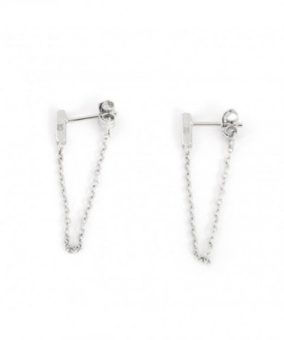 Sterling Silver Rhodium Plated Earrings