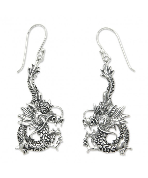 NOVICA Sterling Silver Earrings Splendor