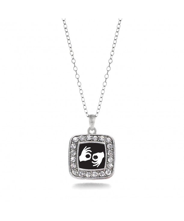 Sign Language Interpreter Charm Necklace