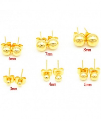 Goldenchen Yellow Plated Round Earrings