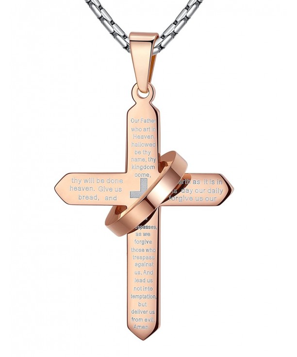 Stainless Prayer Pendant Necklace ddp057fe