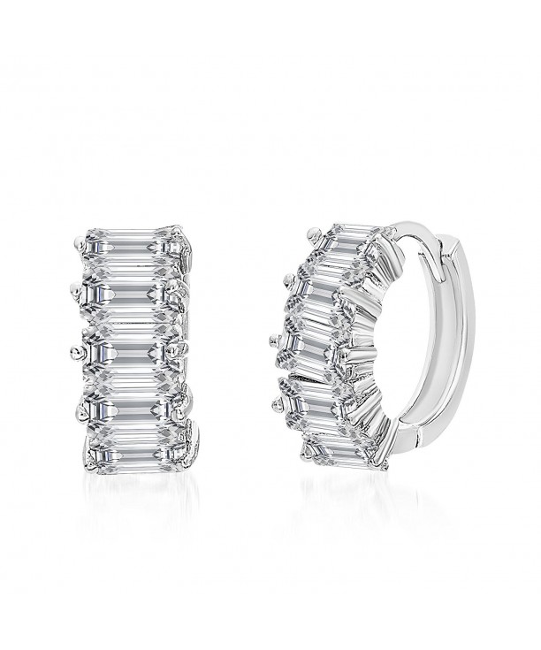 Mia Sarine Zirconia Earrings Sterling