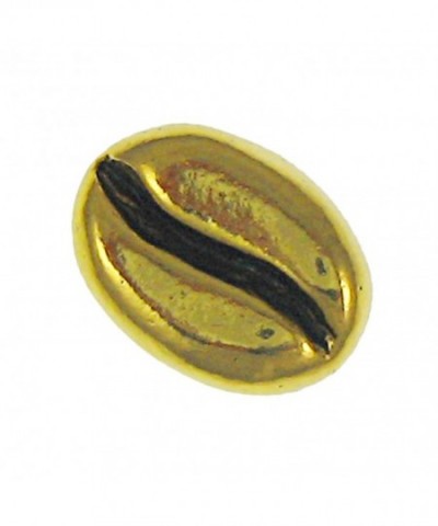 Coffee Bean Gold Lapel Pin