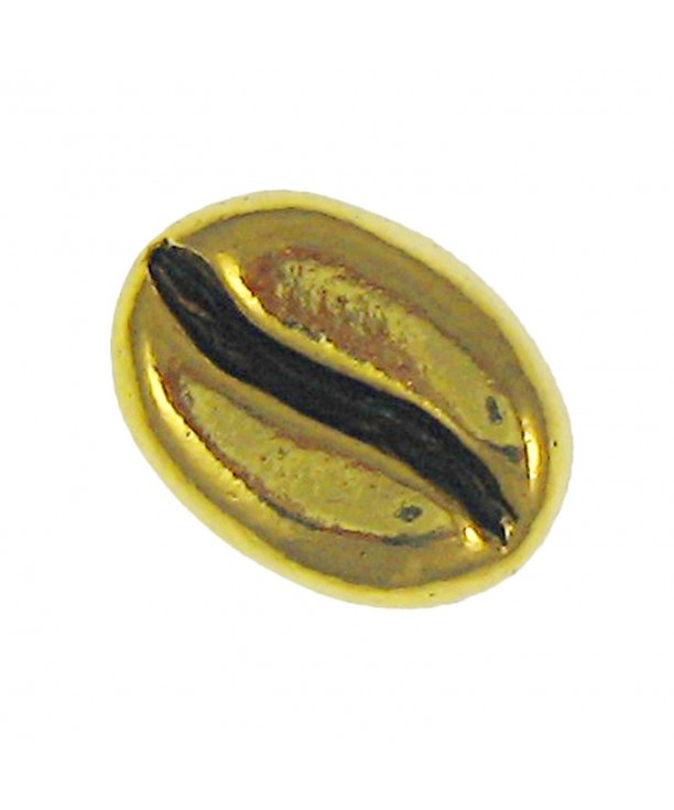 Coffee Bean Gold Lapel Pin