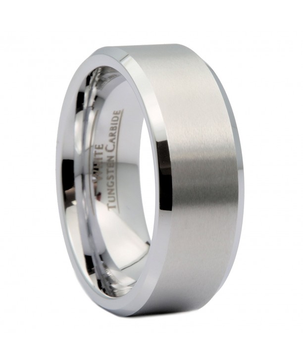 MJ Brushed Tungsten Carbide Polished