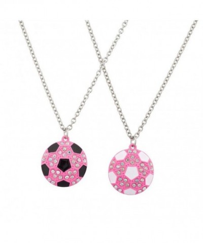 Lux Accessories Friends Soccer Necklace