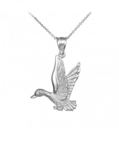 Sterling Silver Flying Pendant Necklace