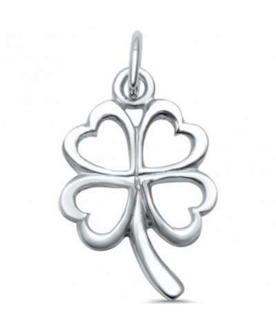 Sterling Silver Plain Clover Pendant