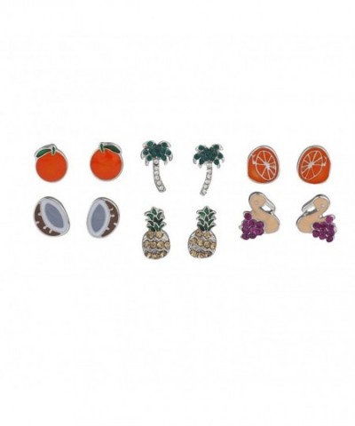 Lux Accessories Silvertone Tropical Vacation