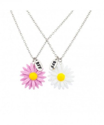 Lux Accessories Friends Daisies Necklace