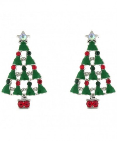 Earrings Store Enamel Crystal Christmas