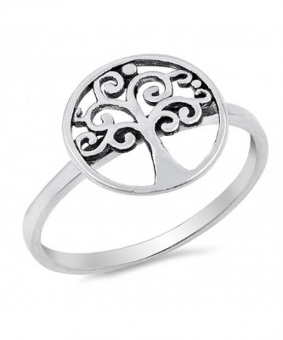 Filigree Cutout Tree Sterling Silver