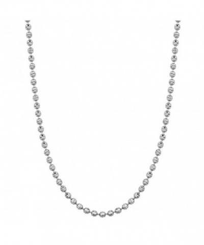 Sterling Silver Diamond cut Bead Chain