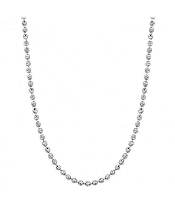 Sterling Silver Diamond cut Bead Chain