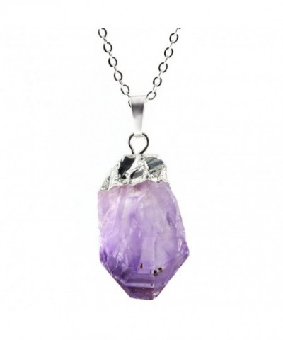 Natural Amethyst Necklaces Mothers Planted