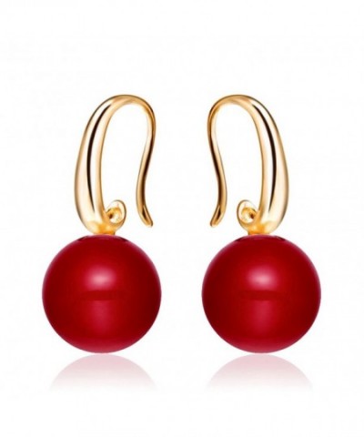 Merdia Charming Earrings Simulated Pearl