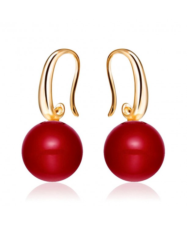 Merdia Charming Earrings Simulated Pearl