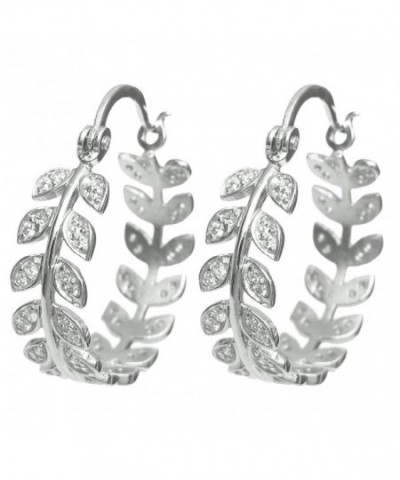 Dreambell Rhodium Sterling Crystal Earring