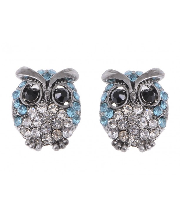 Alilang Silvery Light Rhinestones Earrings