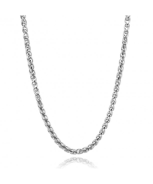 NEOWOO Stainless Necklace Titanium 19 36inch