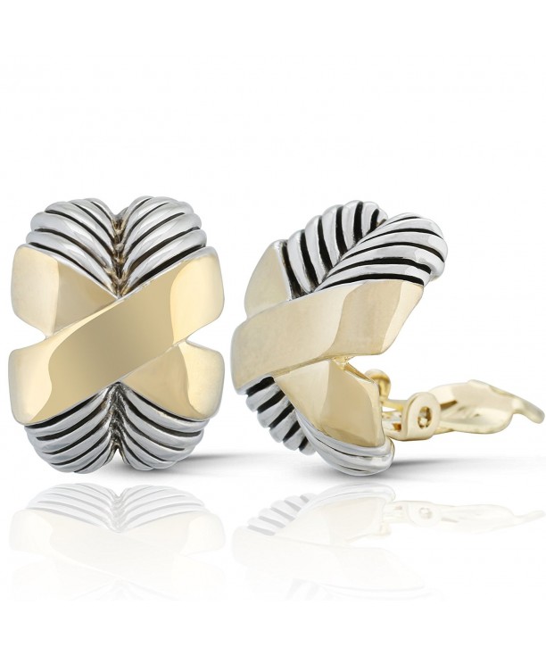 JanKuo Jewelry Shape Twisted Earrings