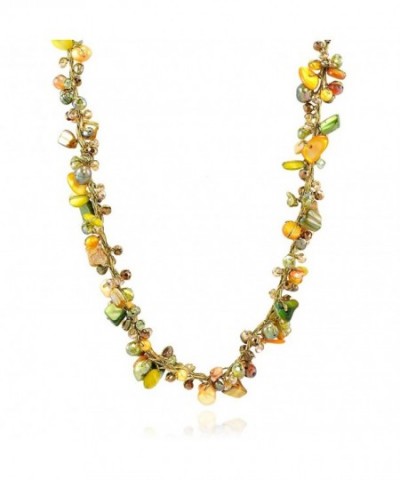 Mother Freshwater Cultured Crystal Necklace