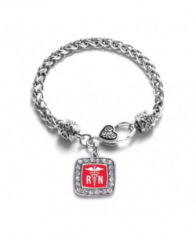 Registered Classic Silver Crystal Bracelet