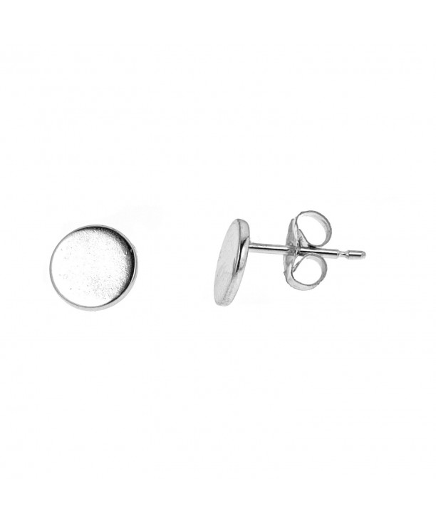 Sterling Silver Circle Geometric Earrings