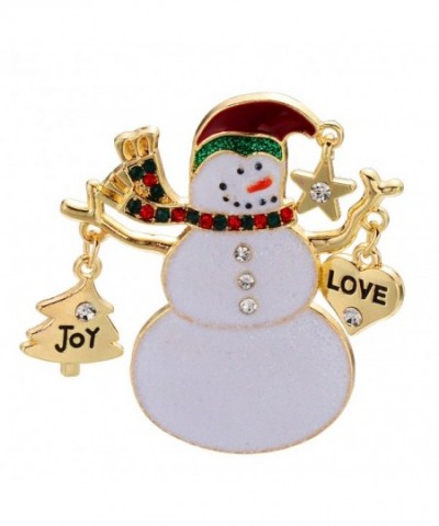Christmas Holiday Crystal Snowman Jewelry