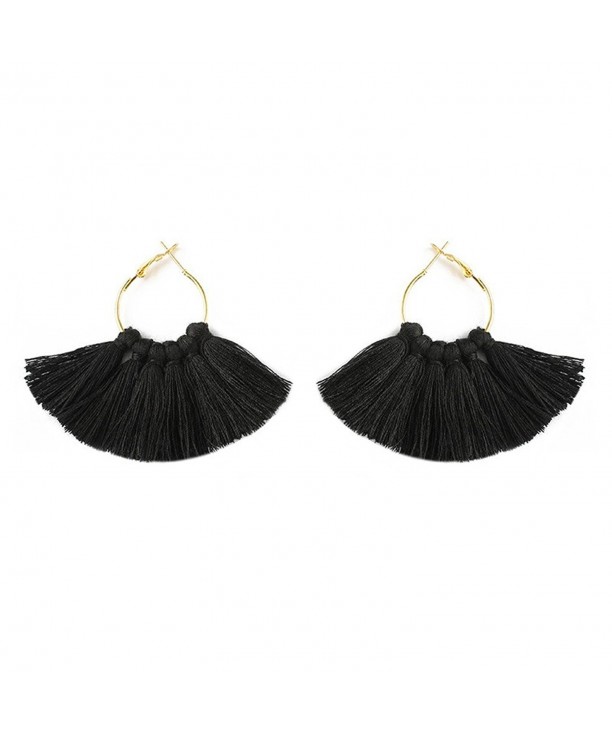 Semicircle Tassel Earrings Bohemian Statement