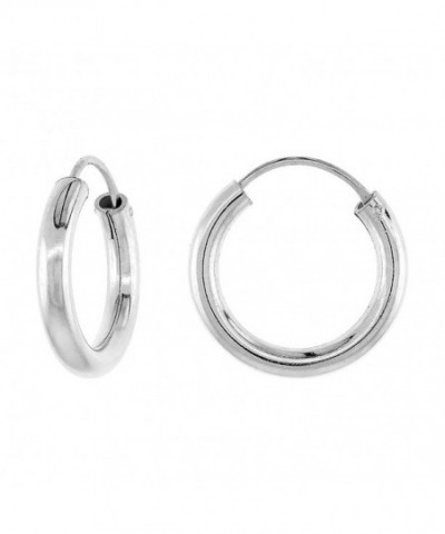 Sterling Silver Endless Earrings diameter