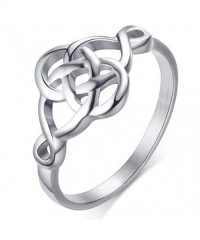 Stainless Steel Classical Celtic Silver