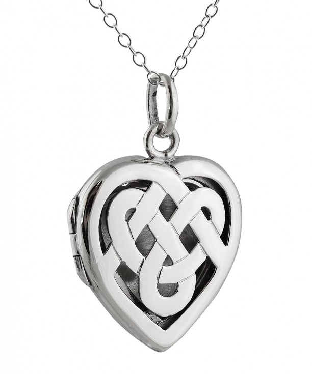 Sterling Silver Celtic Locket Necklace