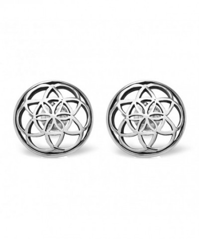 Sterling Silver Filigree Mandala Earrings